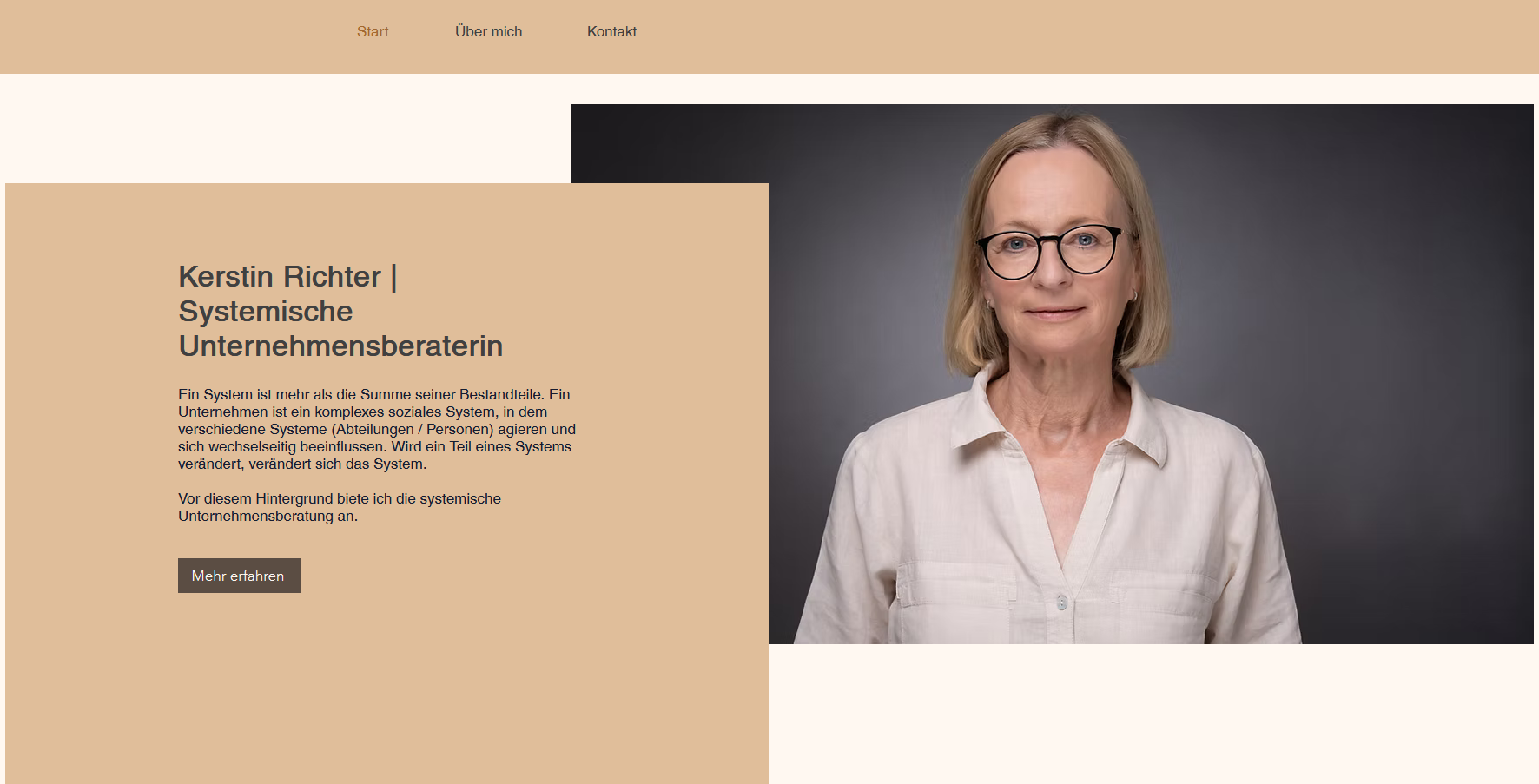 Website-Projekt für Business Coaching